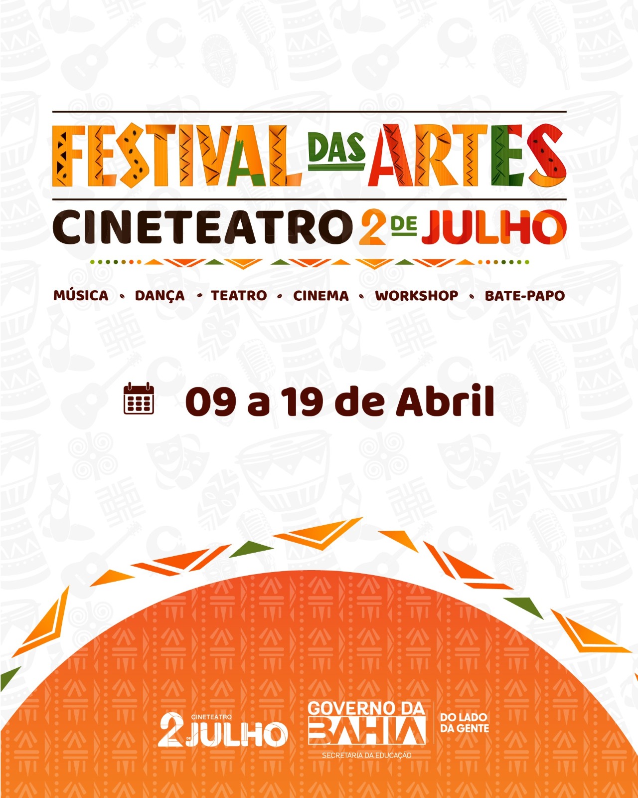 Divulgada a programação do I Festival das Artes do Cineteatro 2 de Julho 