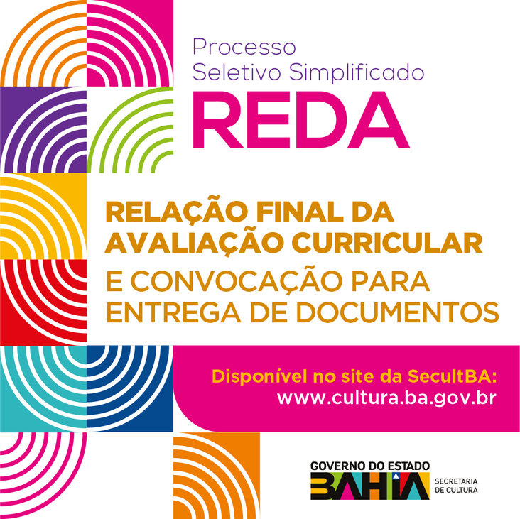 REDA - Resultado final de avaliação curricular