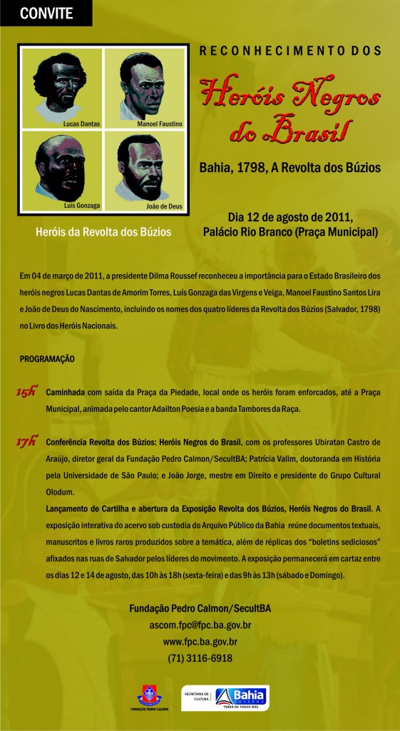 Convite Virtual - Revolta dos Buzios