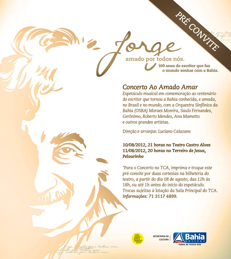 Pré-Convite Concerto ao Amado Amar