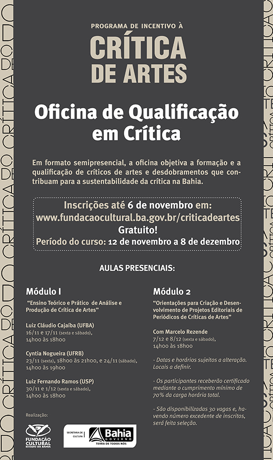 webflyer oficina de qualificação em crítica