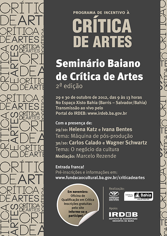 webflyer_II Seminário Baiano de Crítica de Artes