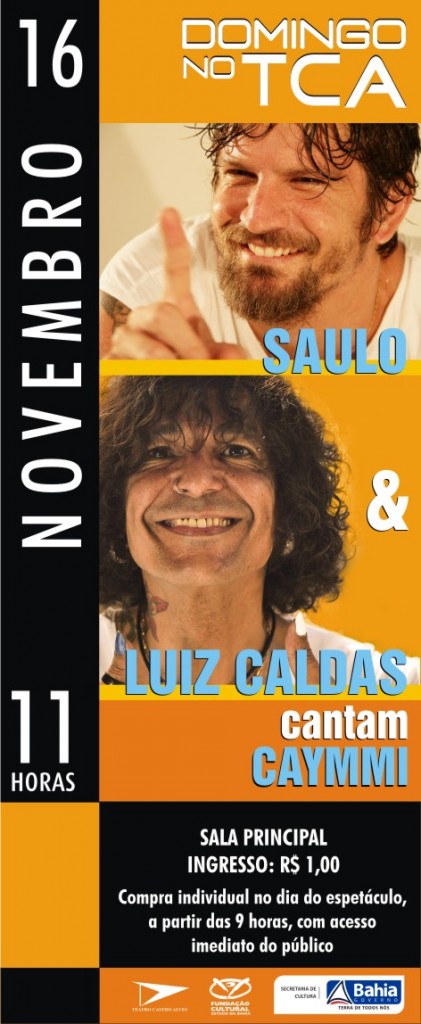 BANNER Domingo no TCA - saulo e luiz caldas 2