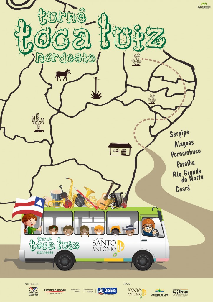 Cartaz TURNÊ TOCA LUIZ v.04