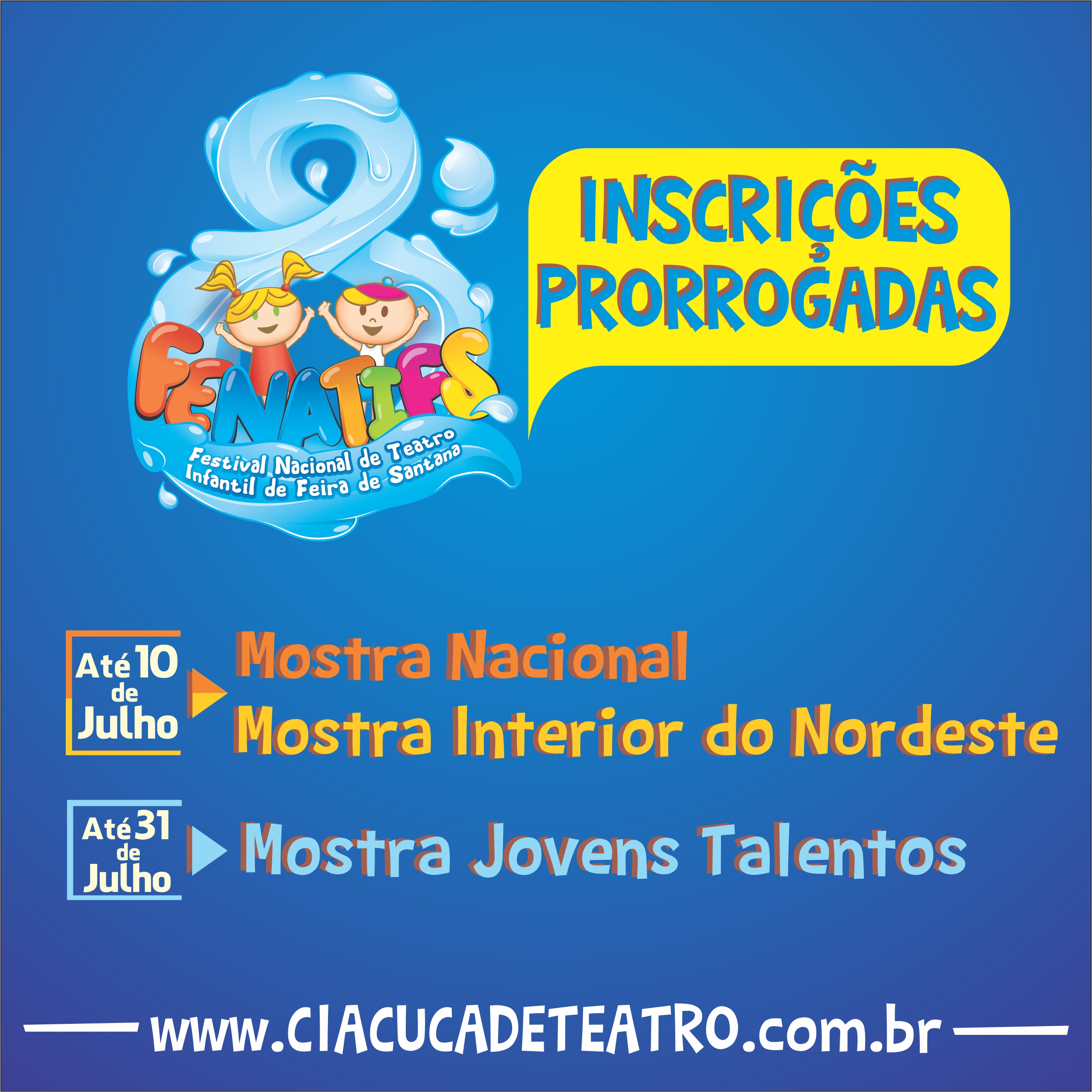 8º FENATIFS - Inscrições Prorrogadas