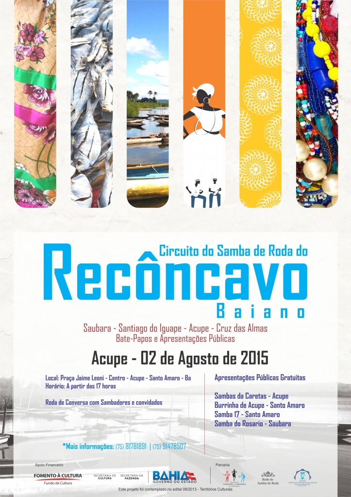 Cartaz Circuito do Samba do Recôncavo acupe oficial
