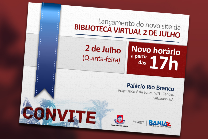 Convite LANÇAMENTO BV - novo horário