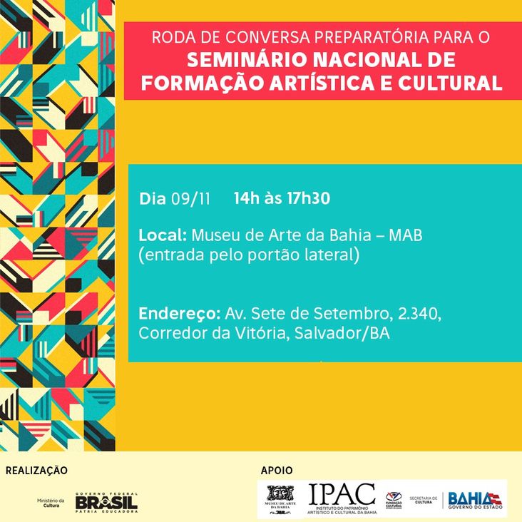 Seminário Nacional de Formação Artística e Cultural