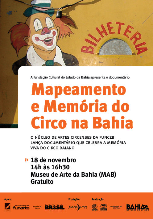 Mapeamento e Memória do Circo na Bahia inspira documentário