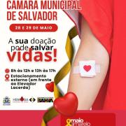 Parceria Detran, Hemoba e Câmara de Salvador disponibiliza Hemóvel no centro da capital baiana