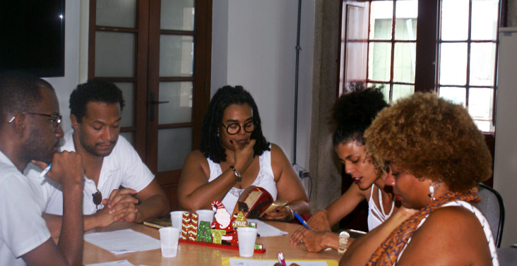 Funceb recebeu membros da Associação de Profissionais do Audiovisual Negro para discutir ações afirmativas (Foto: Vera Violeta)