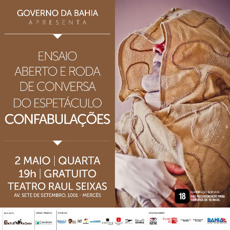 Ensaio aberto e roda de conversa do espetáculo Confabulações