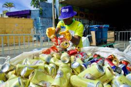 Seu Domício Oliveira, catador do Carnaval Campo Grande 16.02
