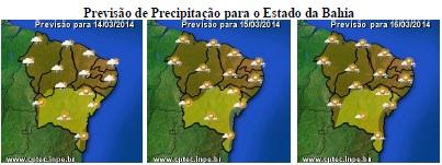 Mapas de Previsão de Precipitação