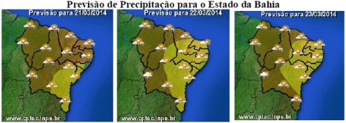 Mapas de Previsão de Precipitação