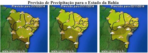 Mapa de Previsão de Precipitação
