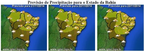 Mapa de Previsão de Precipitação