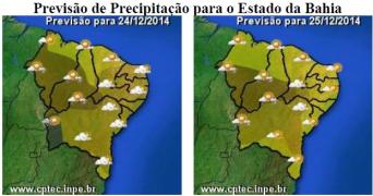 Mapa de Previsão de Precipitação