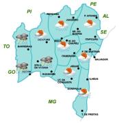 Mapa de Previsão por Região