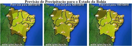 Mapa de Previsão de Precipitação