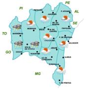 Mapa de Previsão por Regiões