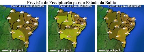 Mapa de Previsão de Precipitação