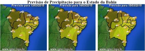 Mapa de Previsão de Precipitação