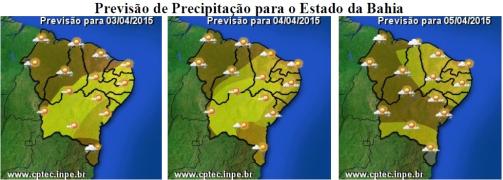 Mapa de Previsão de Precipitação