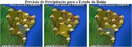 Mapa de Previsão de Precipitação