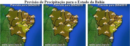 Mapa de Previsão de Precipitação