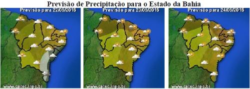 Mapa de Previsão de Precipitação