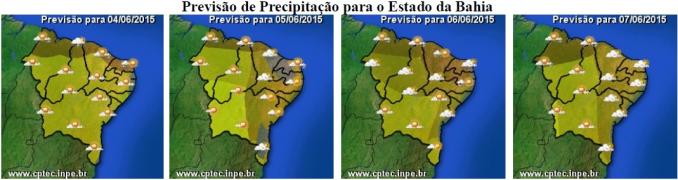 Mapa de Previsão de Precipitação