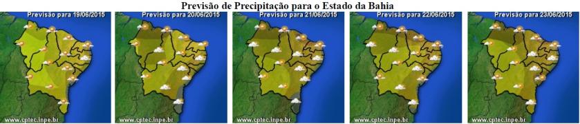 Mapa de Previsão de Precipitação