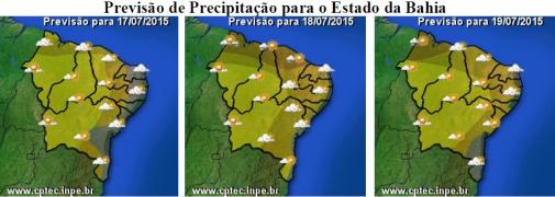 Mapa de Previsão de Precipitação