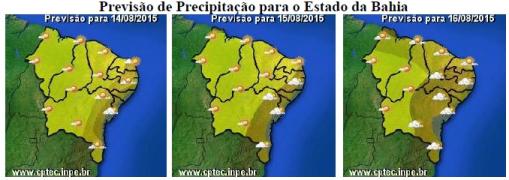 Mapa de Previsão de Precipitação