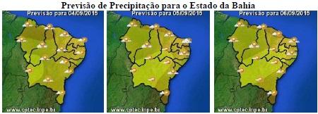 Mapa de Previsão de Precipitação
