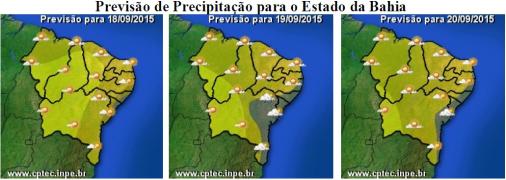 Mapa de Previsão de Precipitação