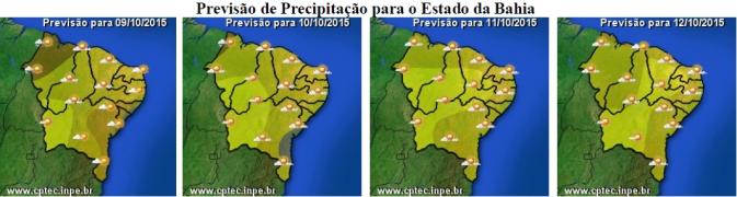 Mapa de Previsão de Precipitação