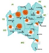 Mapa de Previsão por regiões
