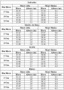 Tabela de Previsão de Marés