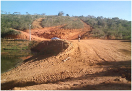 Construção ilegal de barramento