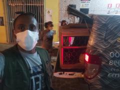 Parada para aferir os parâmetros da Frida