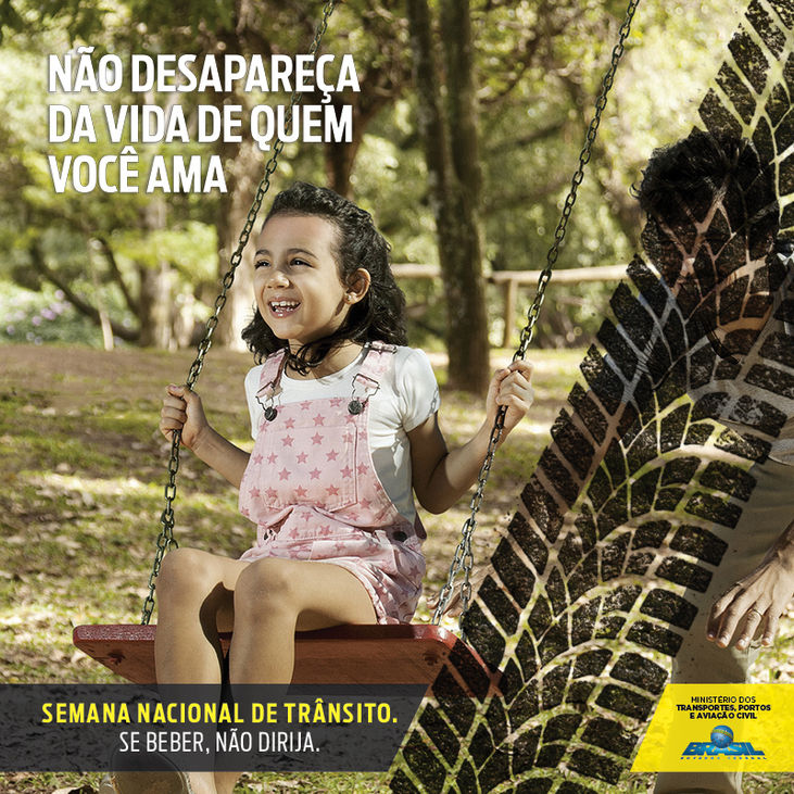 Ministério alerta população em campanha contra a violência no trânsito