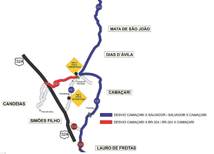 Ilustração mapa Ba-093