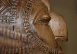 Exposição de Arte Africana - Máscara Nimba. Foto Ariadne Ferraz