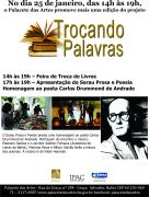 O Palacete das artes promove mais uma edição do projeto Trocando Palavras