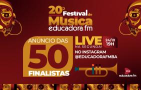 Festival Educadora anuncia 50 finalistas nesta segunda