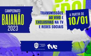 Campeonato Baiano tem transmissão exclusiva da TVE
