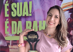 Juliana Lisboa recebe o Prêmio Melhores do Esporte 2022