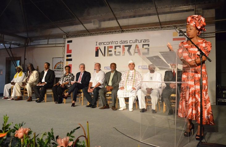 Arany Santana do Centro de Culturas Populares e Identitárias da Bahia também abriu encontro